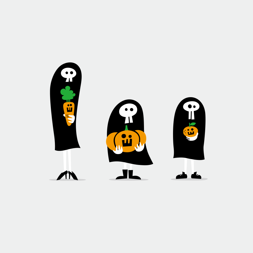 じゆう、デス。　ハロウィンイラスト