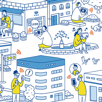 通信　5G　イラスト