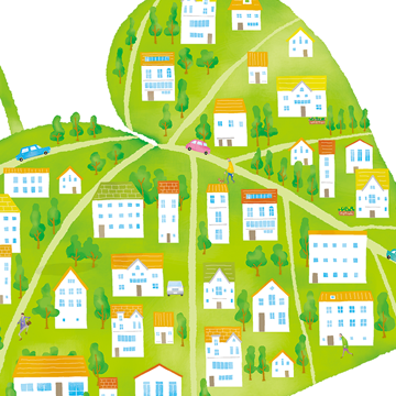 エコ　街イラスト