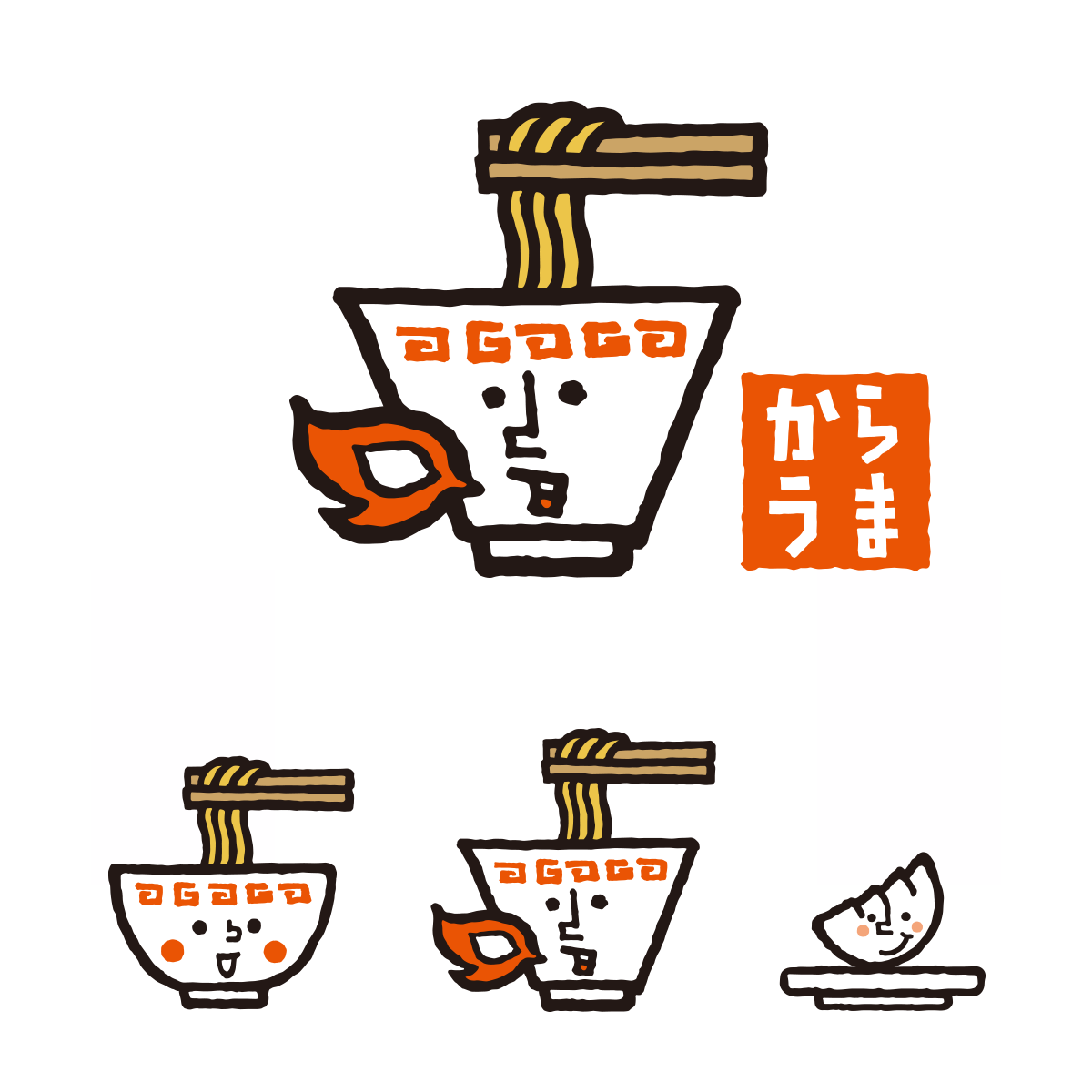 ラーメン店キャラクターデザイン