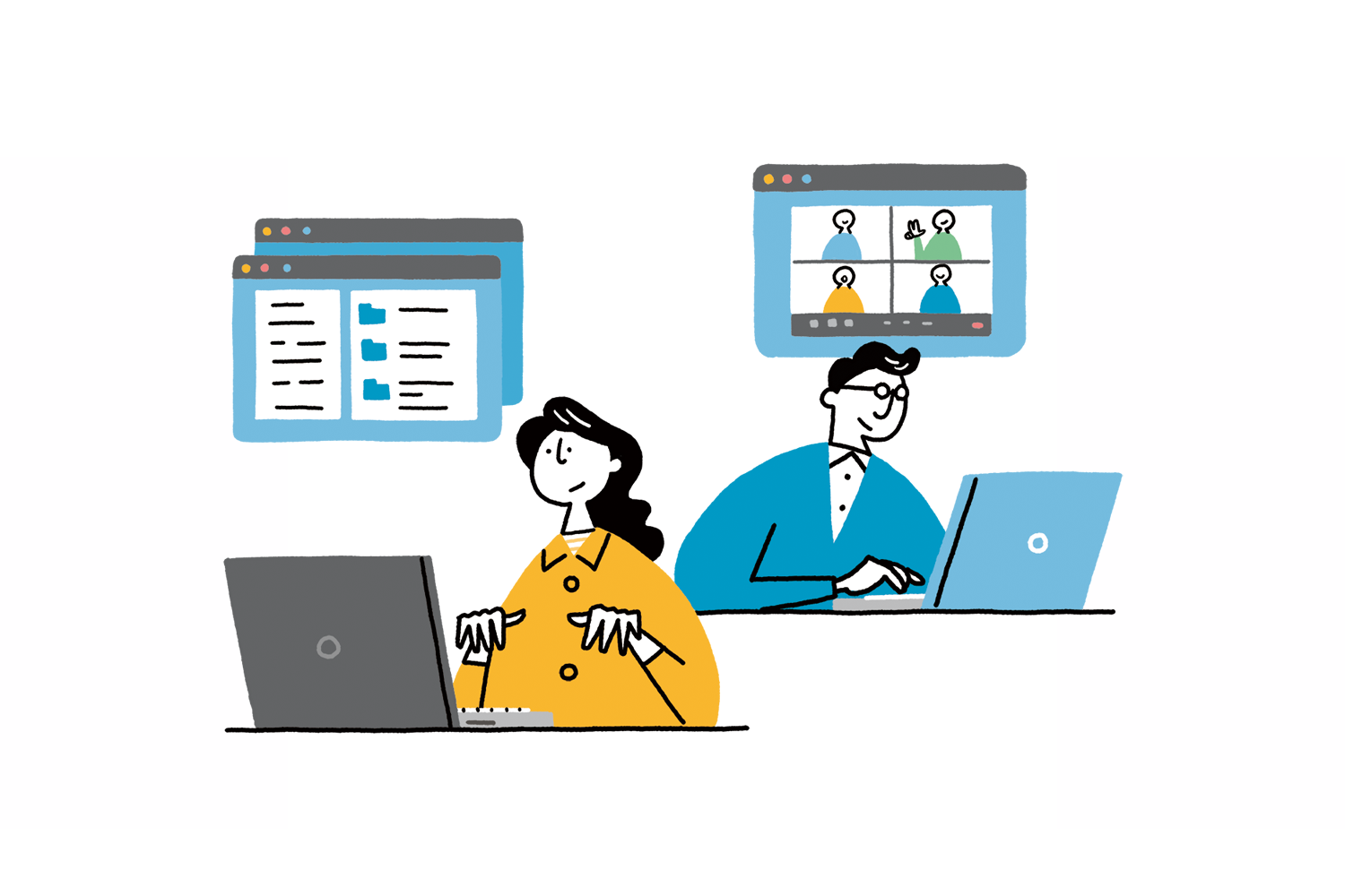 お仕事セミナー　イラスト