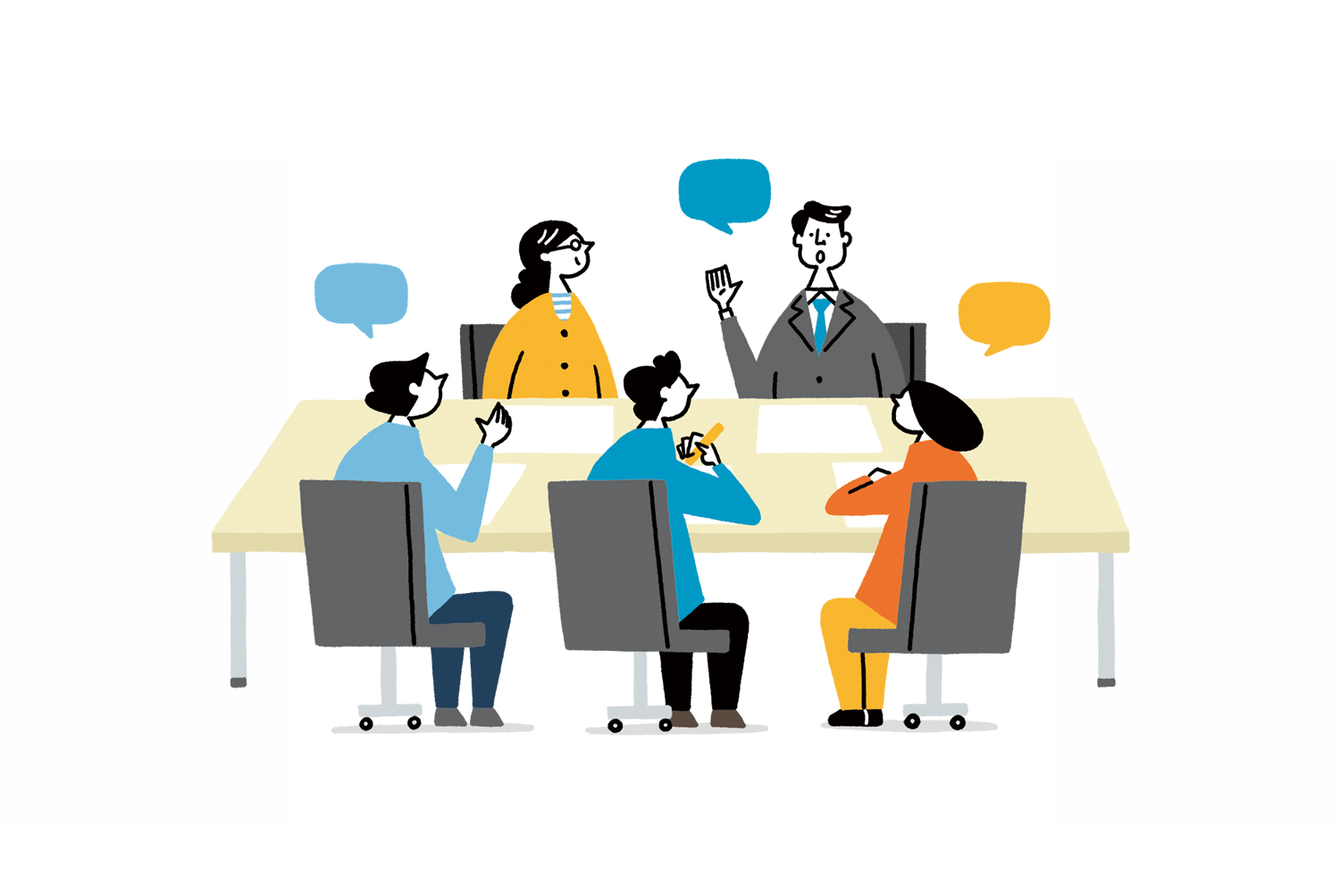 説明会　イラスト