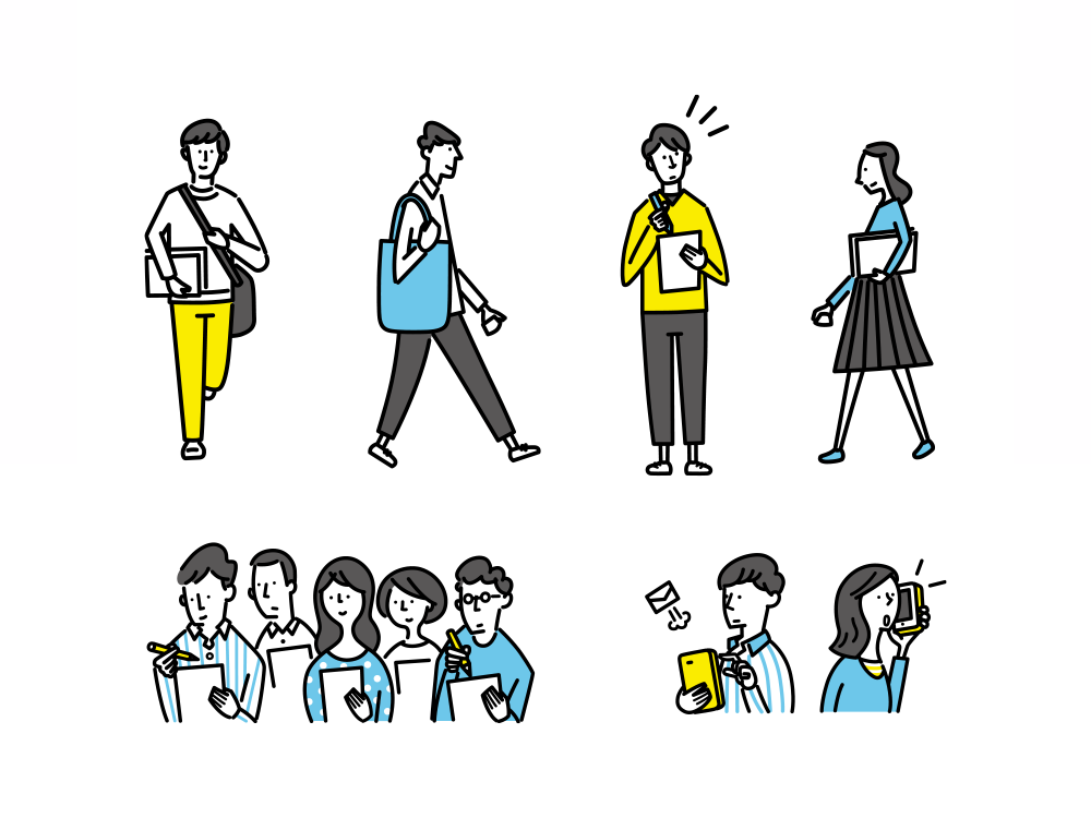 大学生イラスト