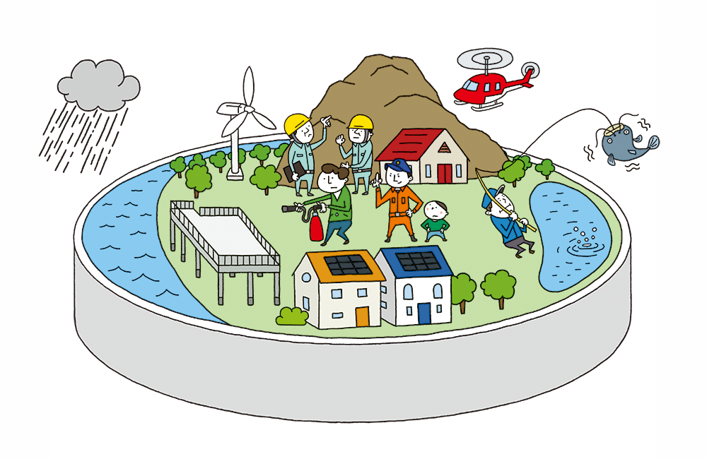 市総合計画イラスト　防災