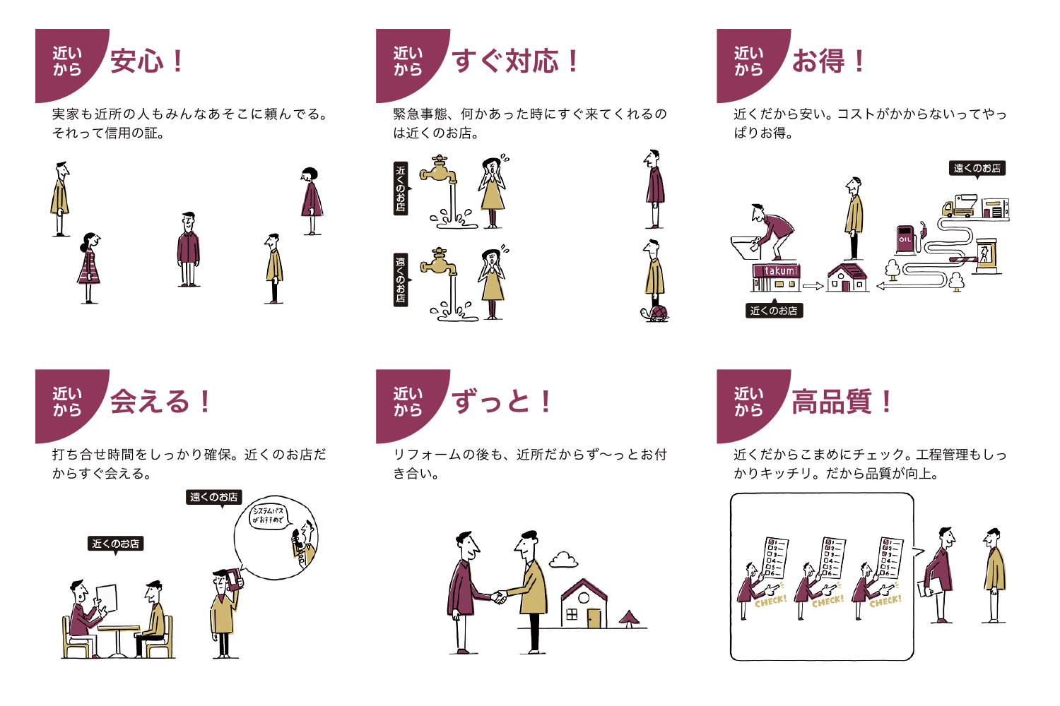 リフォーム店　イメージイラスト