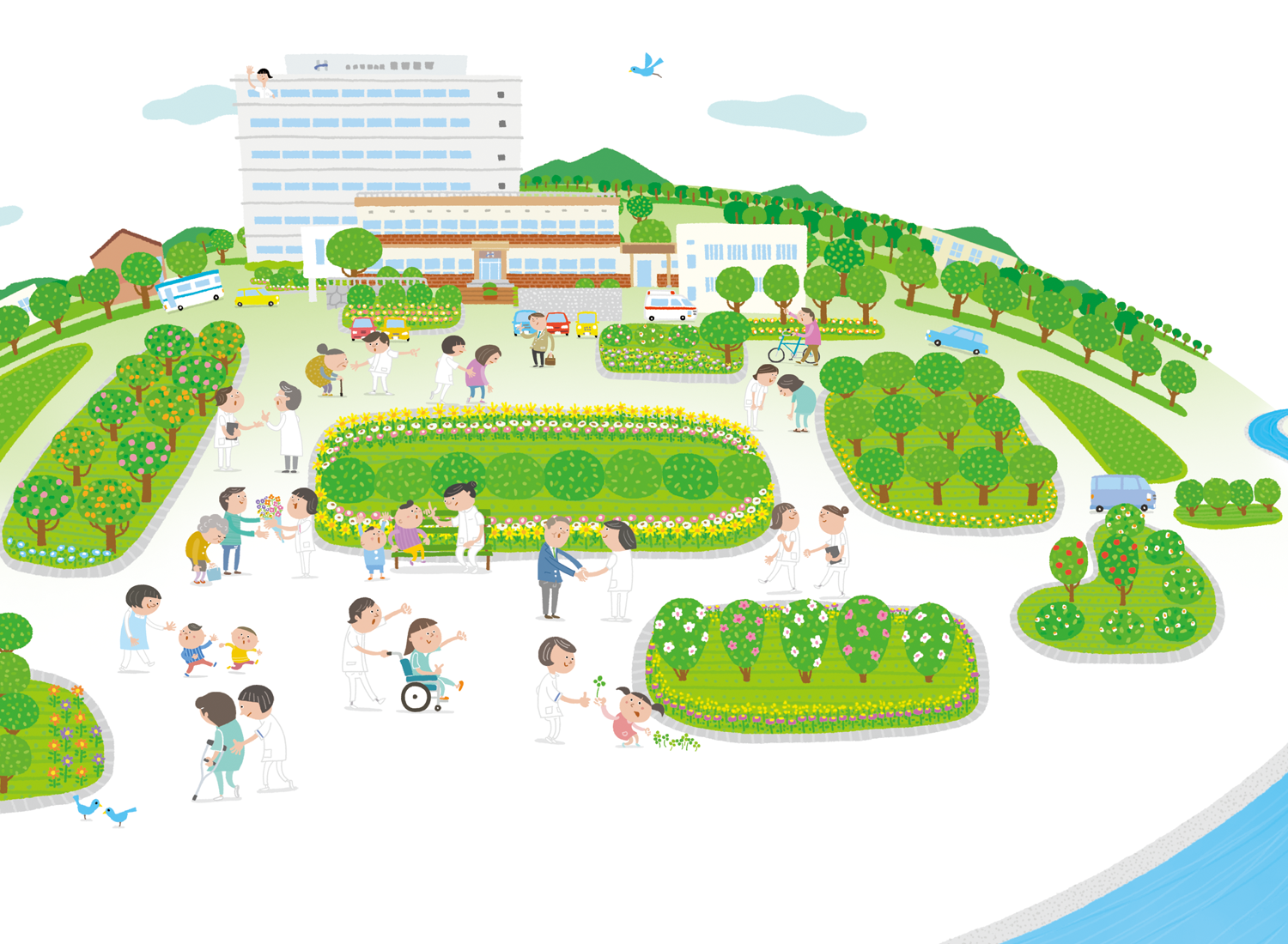 病院　イラスト